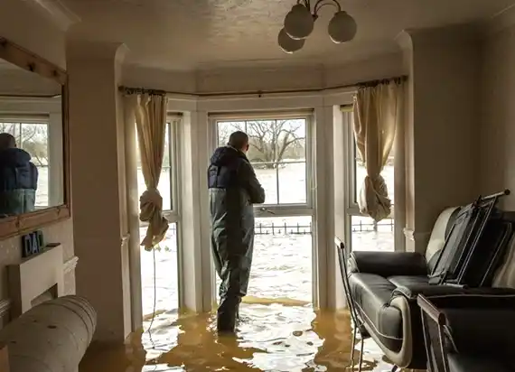 water damage restoration service Monroe Center